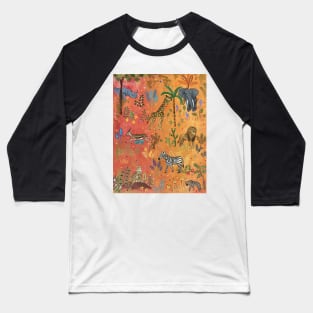 Sunset in the Jungle Baseball T-Shirt